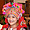 Jolie jeune fille en costume traditionnel du Yunnan