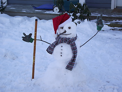 Bonhomme de neige à Chambly