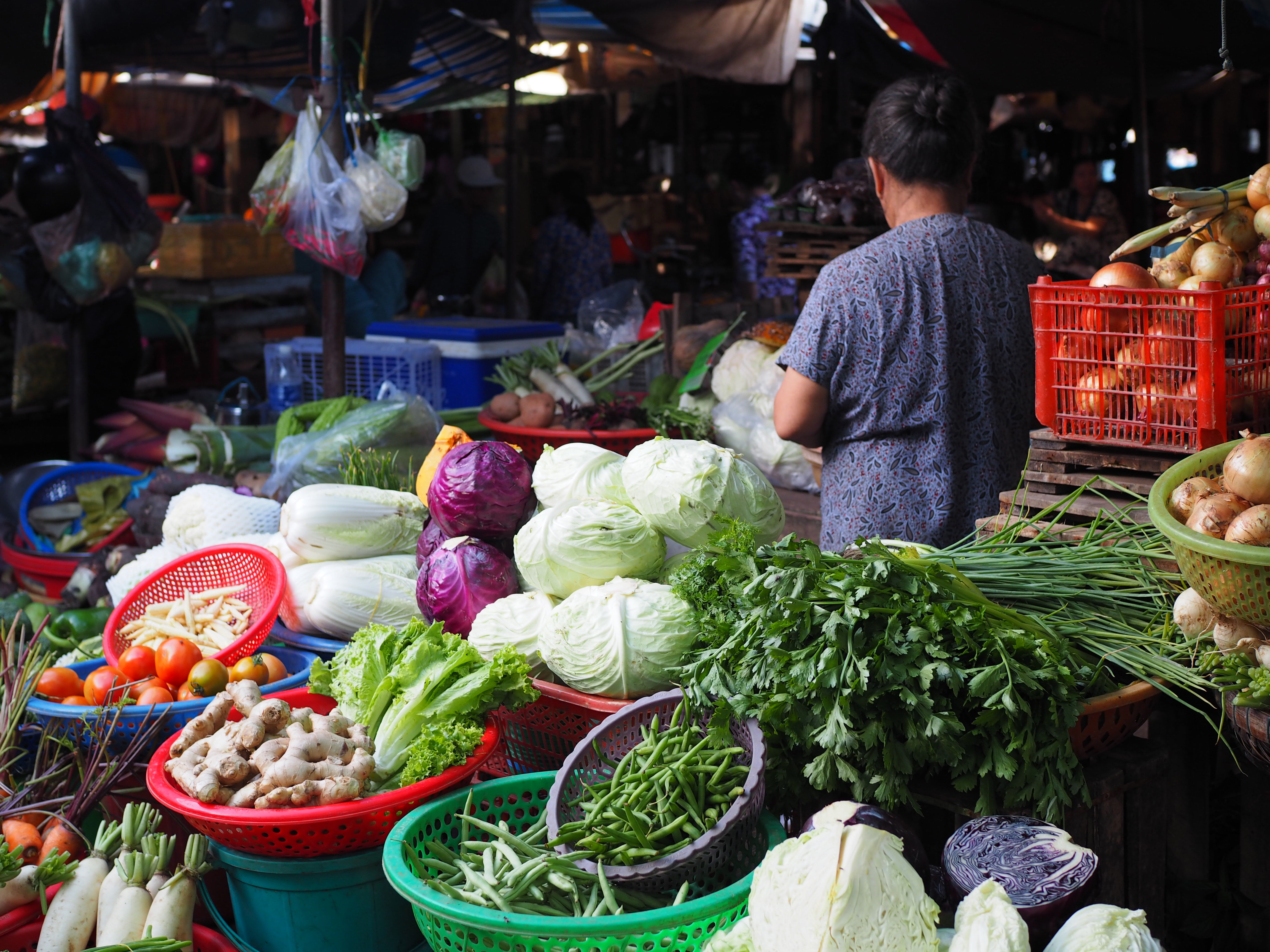 Au marché de Chau Doc