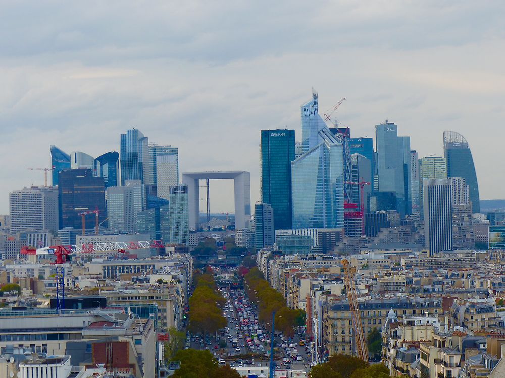 La Défense vue de l'Arc de Triomphe