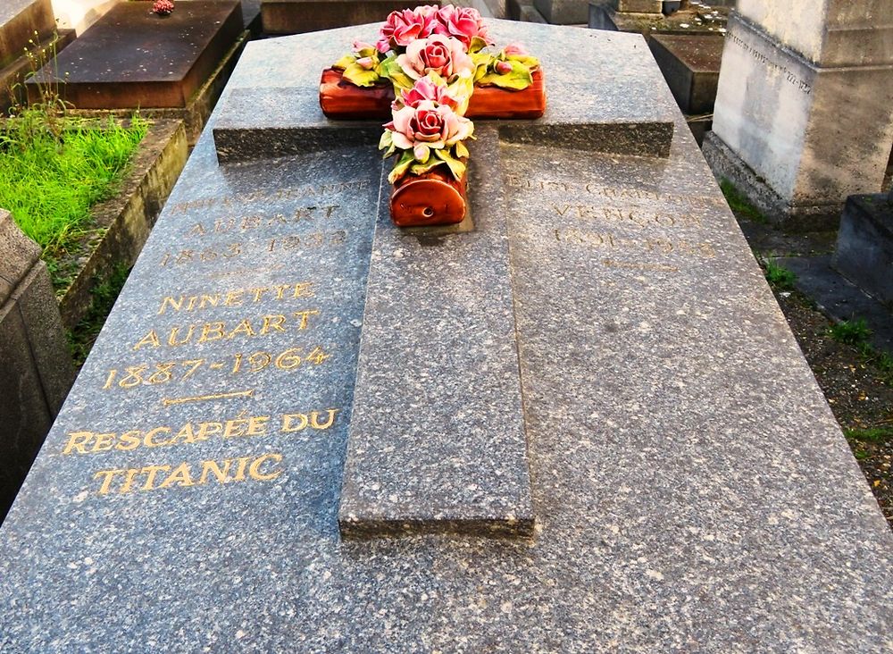 Rescapée du Titanic au Cimetière Saint-Vincent