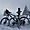 VTT  dans la neige à Bourbach-le-Haut