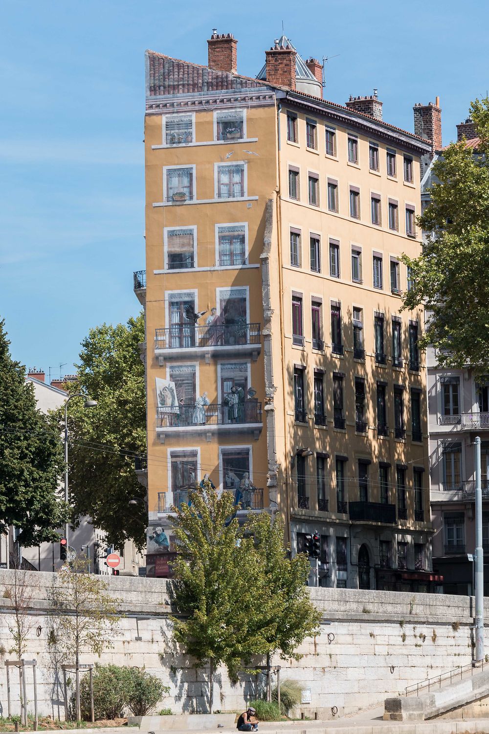 Détail du Mur peint des Lyonnais à Lyon