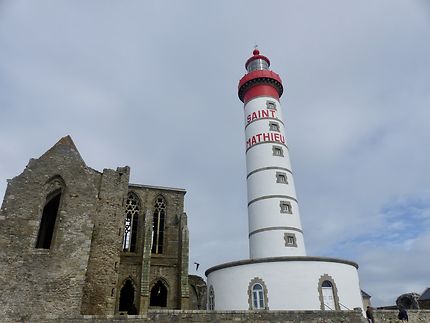 Le beau phare de la Pointe St Mathieu 