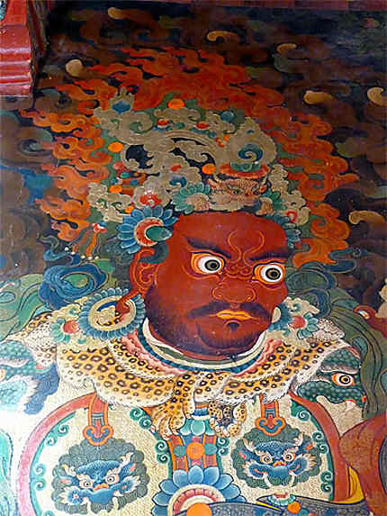 Fresques à l'entrée du Palais du Potala