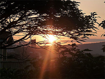 Coucher de soleil sur Kigali