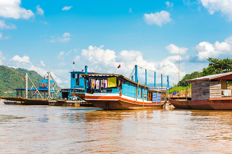 Remonter le Mékong en bateau à Luang Prabang - Laos