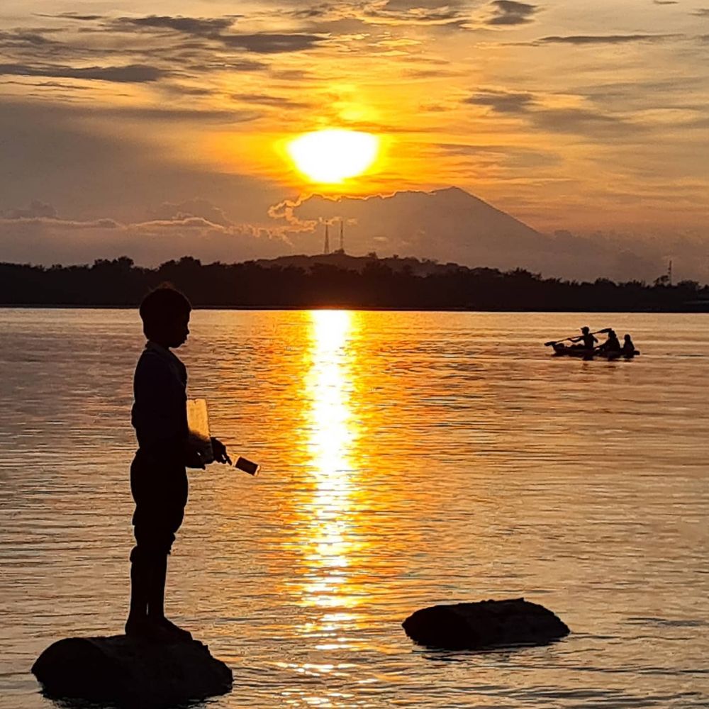 Coucher de soleil à Gili Air