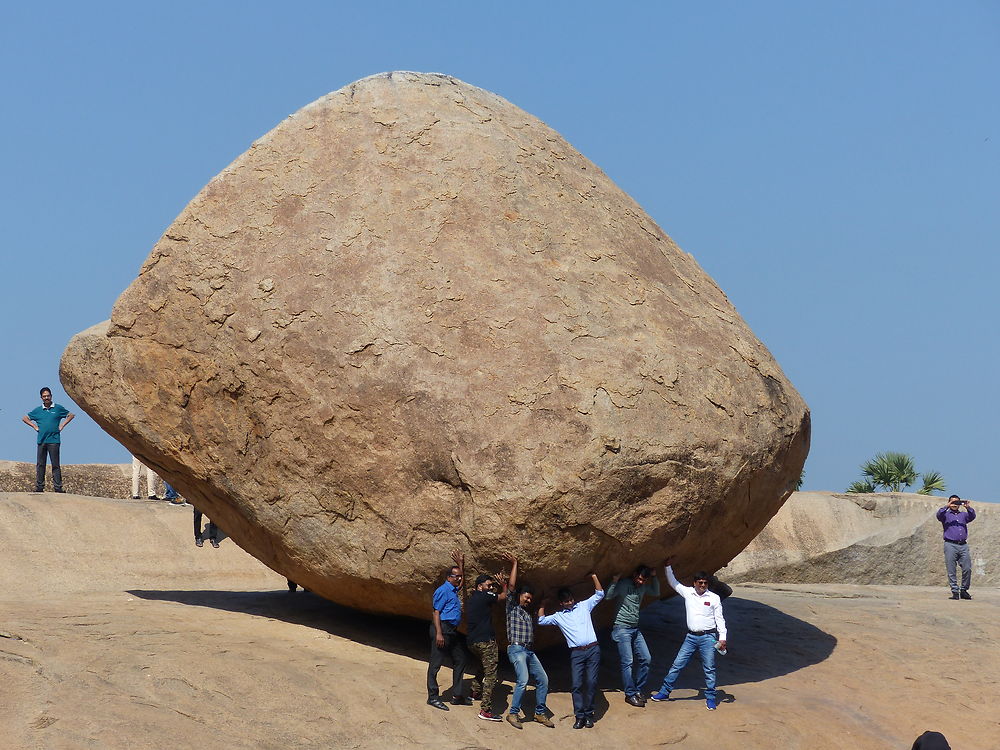 Krishna Butter Ball à Mahabalipuram