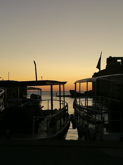 Coucher de soleil à Byblos