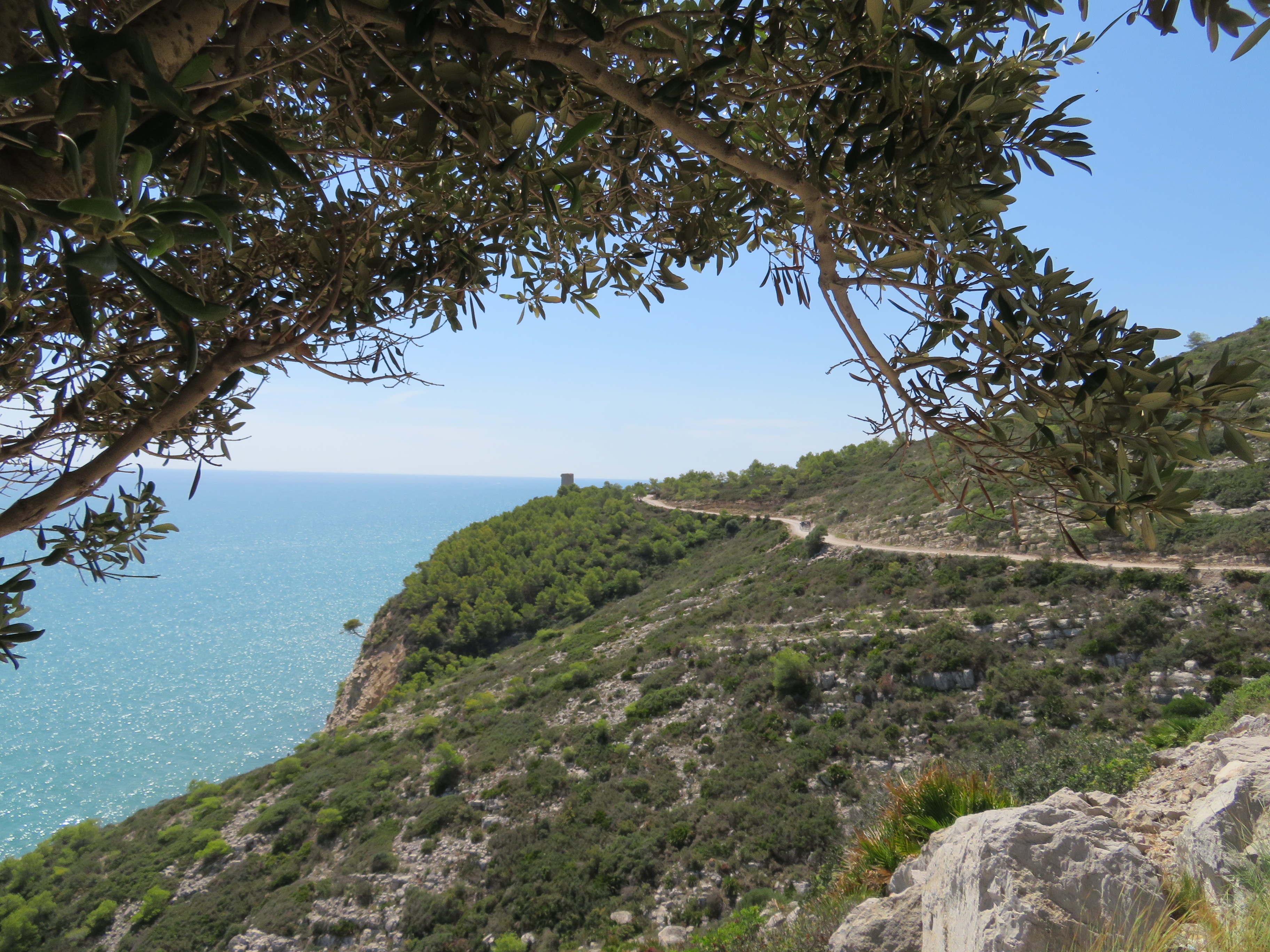Route à Peñíscola, Espagne Route à Peñíscola, Espagne
