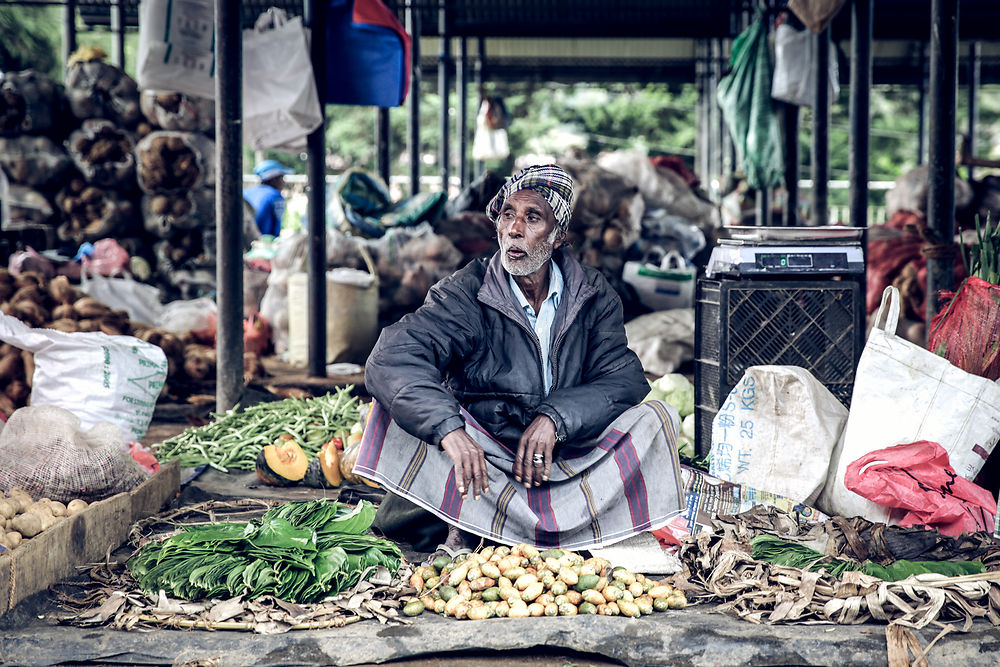 Marché Anuradhapura au Sri Lanka