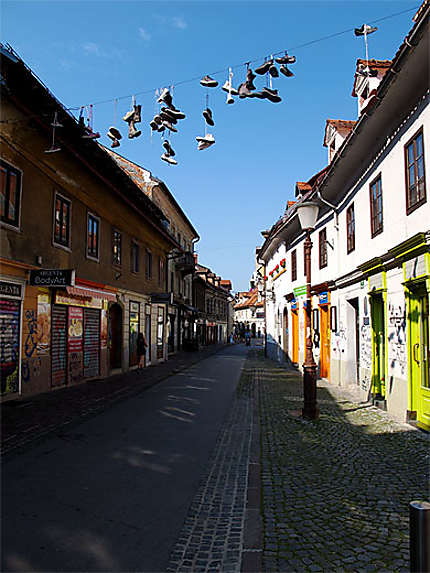 Rue piétonne à Ljubljana