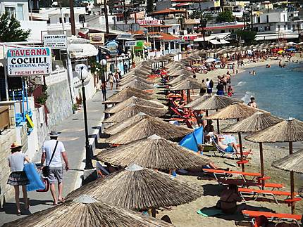 La plage d'Agia Pelagia