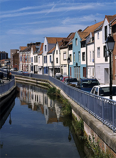 Canal de la Somme, quartier St-Leu, Amiens