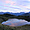 Lac noir miroir à L'Alpe d'Huez