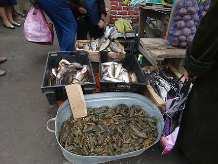 Marché de rue à Volsk