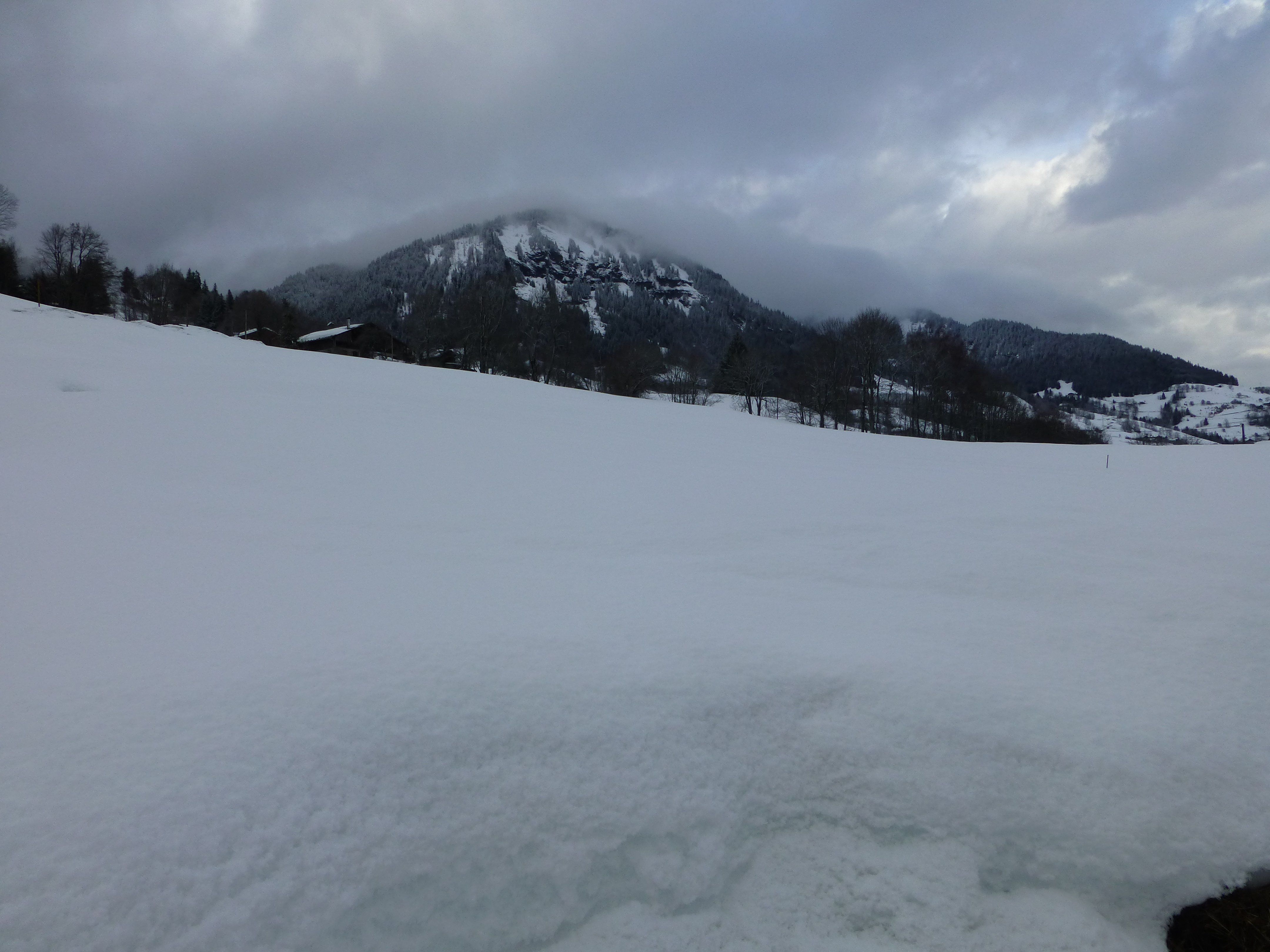 Temps hivernal (Flumet) en Savoie