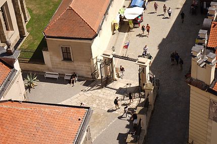 Scène de rue à Telč