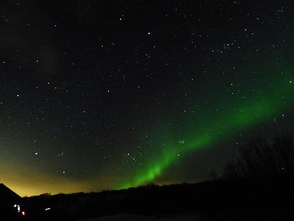 Mélange de lumières en Islande