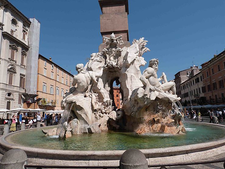 Fontana dei Quattro Fiumi (fontaine des Quatre-Fleuves) - Noëlle VIONNET