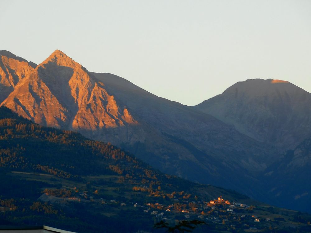 Soleil couchant à Embrun