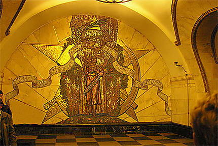 Fresque du métro de Moscou