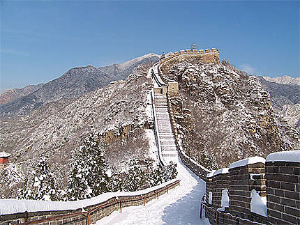 Grande muraille sous la neige