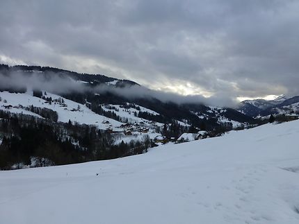 Vue sur le Val d'Arly, en Savoie