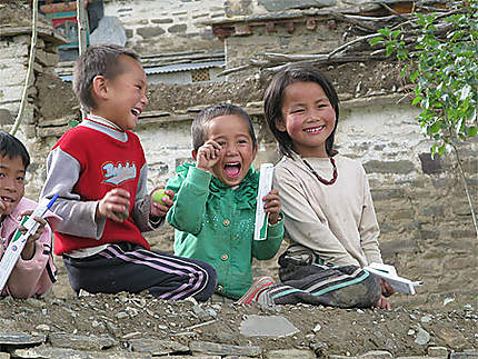 Les enfants Tibétains