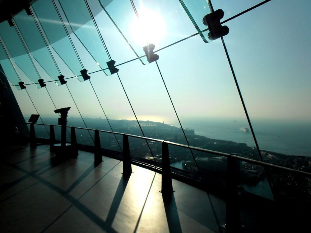 Au sommet de Spinnaker Tower