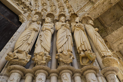 Cathédrale de Chartres, détail du portail nord