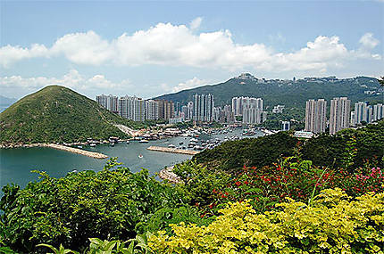 Hong Kong island depuis Ocean Park