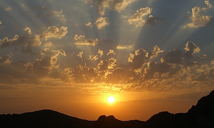 Coucher du soleil à Petra 