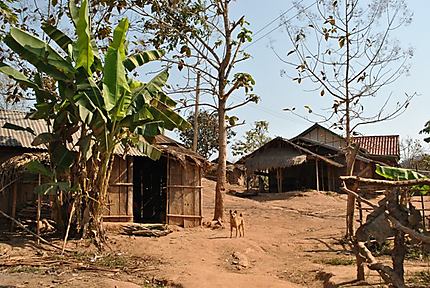 Ban Natha, village Hmong