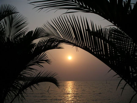 Coucher de soleil sur le Wouri Coucher de soleil sur le Wouri