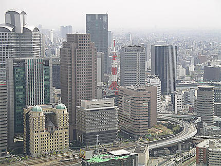 Vue panoramique d'Osaka