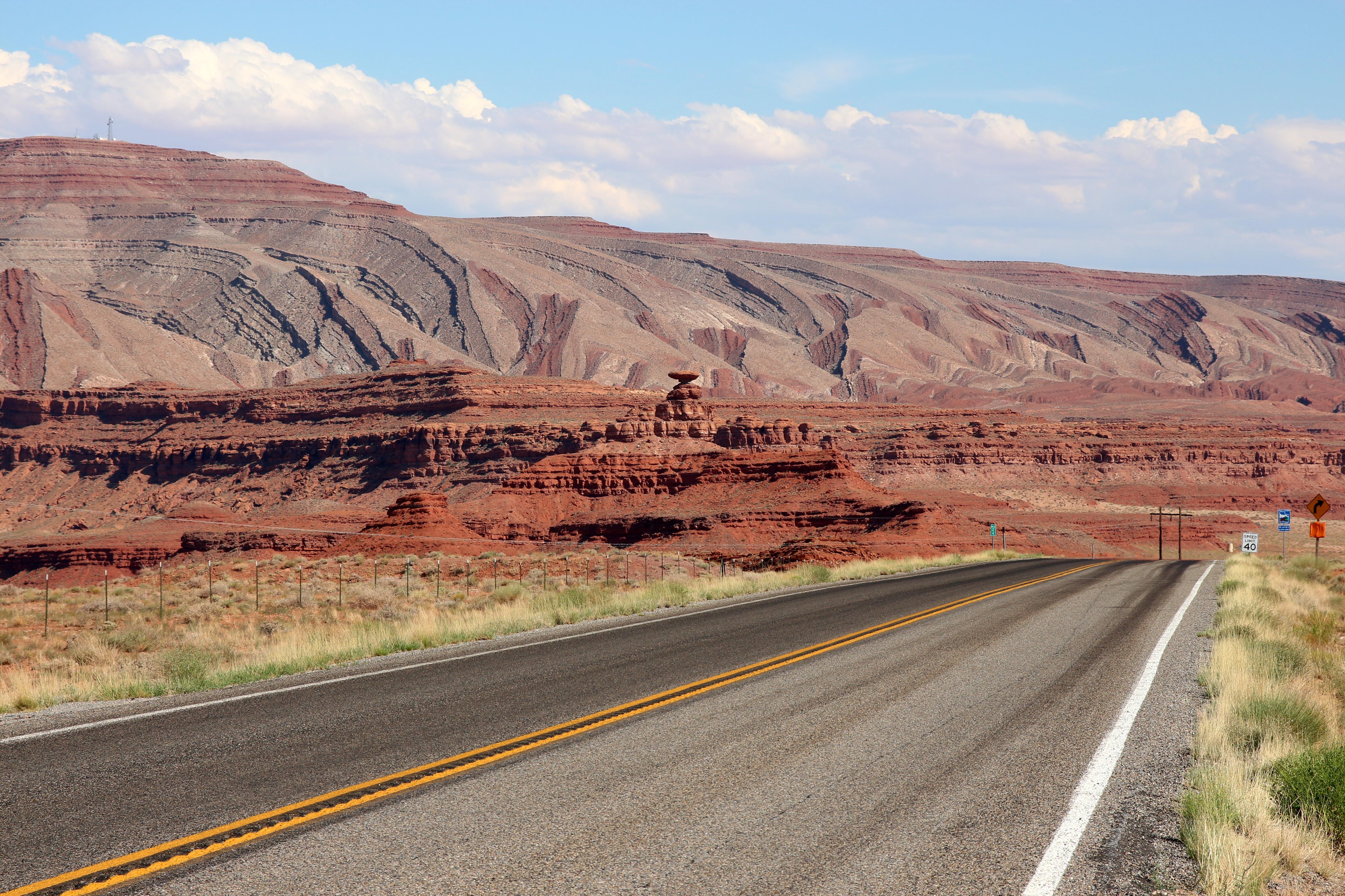 L'arrivée sur Mexican Hat L'arrivée sur Mexican Hat