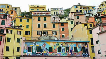 Peintures murales à Riomaggiore 