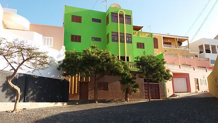 Maison colorée à Mindelo