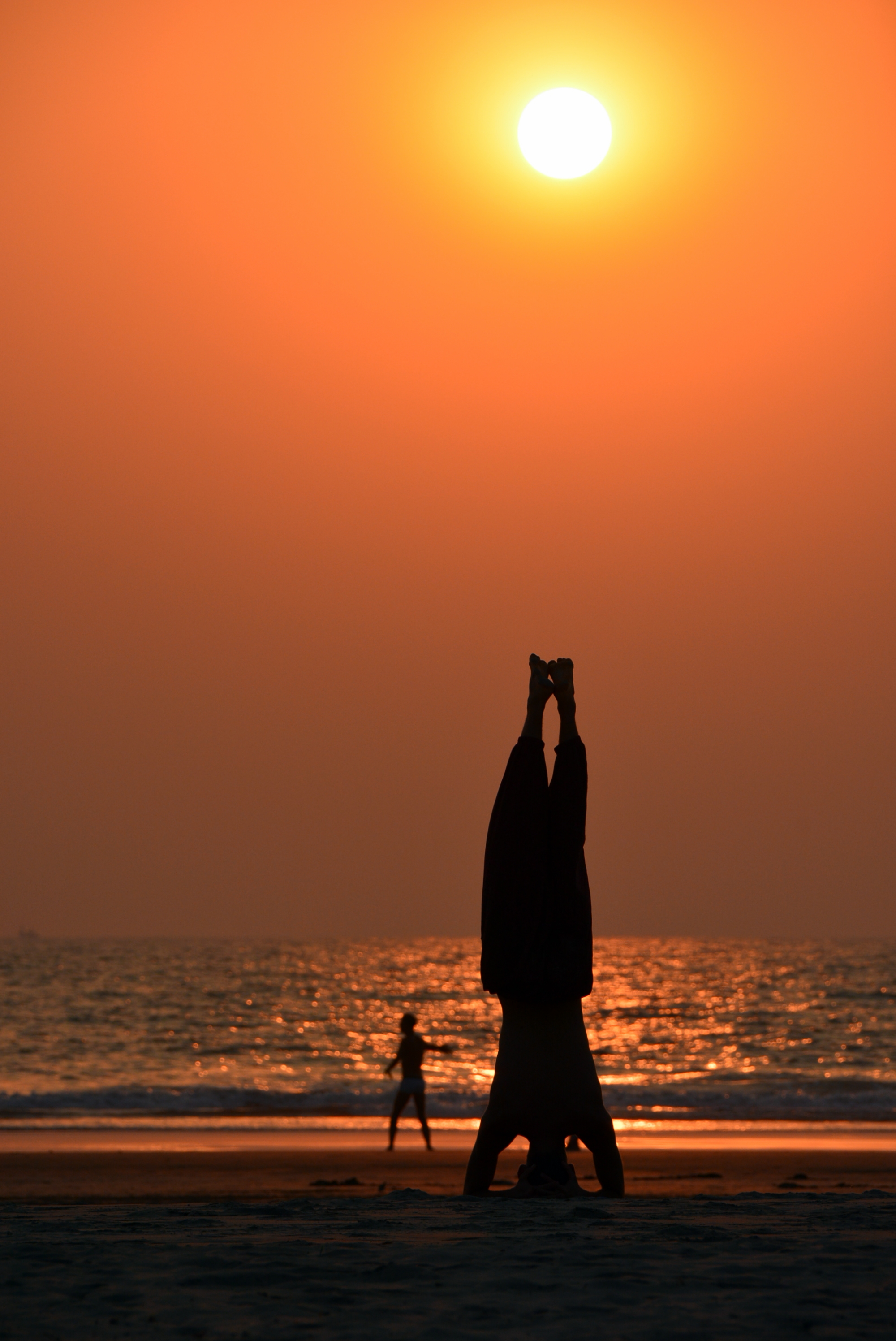 Yoga sur la plage