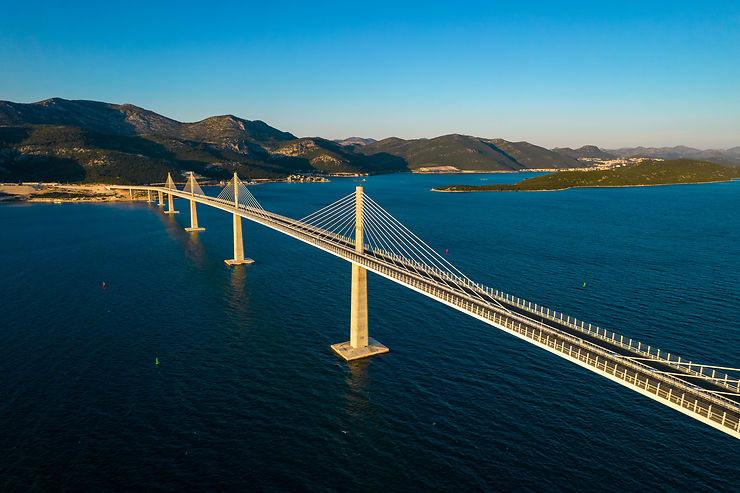 Croatie - Pelješac : le pont  qui met fin à l'isolement de la Dalmatie du Sud 