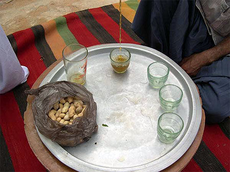 Palmeraie de Ghardaïa - Thé et cacahuètes