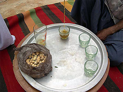 Palmeraie de Ghardaïa - Thé et cacahuètes