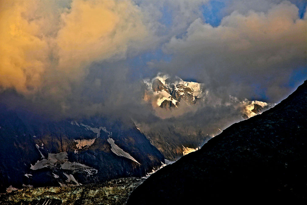 Coucher de soleil sur le Mont Blanc