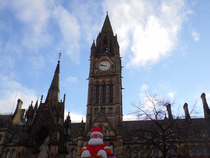 Town Hall parée pour Noël