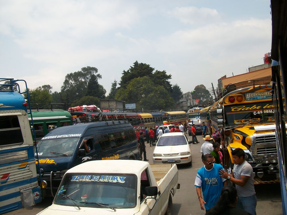 Gare routière vers le Mercado de Xela