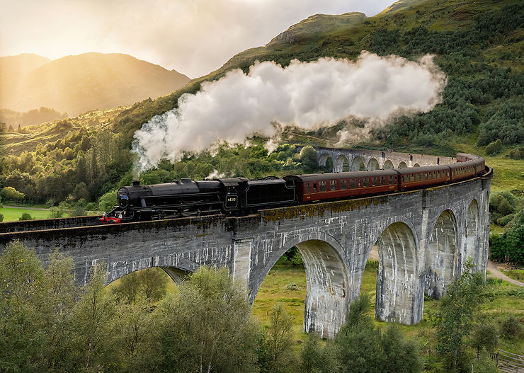 Ecosse - Reprise du service du train de Harry Potter