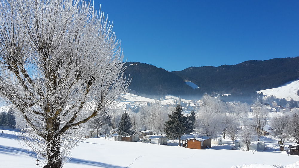 Vue sur le village de Méaudre