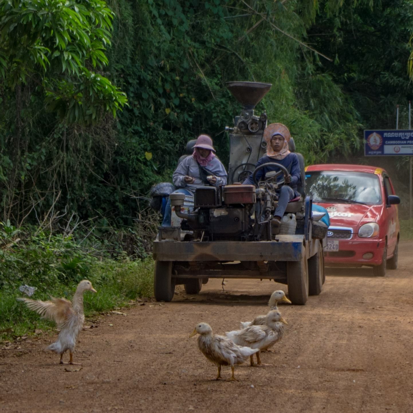 Truck on the Khmer road